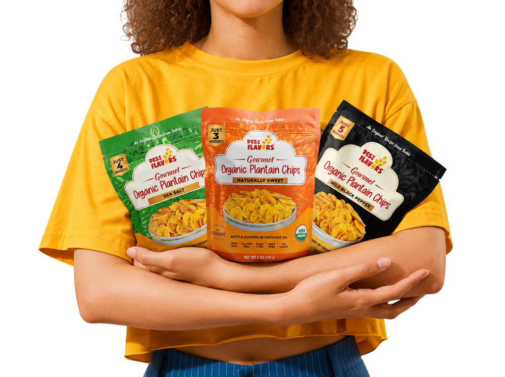 Desi Flavors organic plantain chips